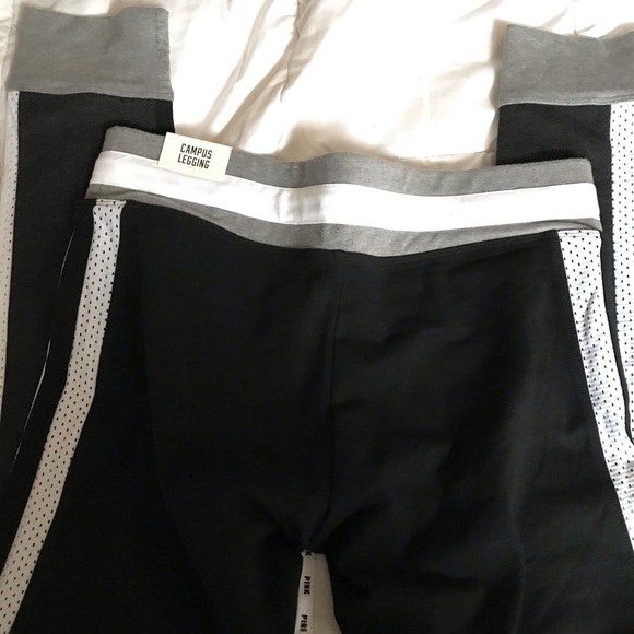 NIP VS PINK CAMPUS LEGGING SZ L GREY  BLACK - Picture 6 of 8